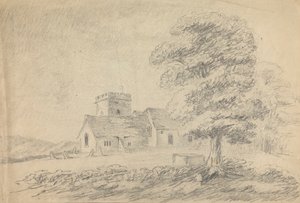 Utsikt over Boldre kirke av William Gilpin
