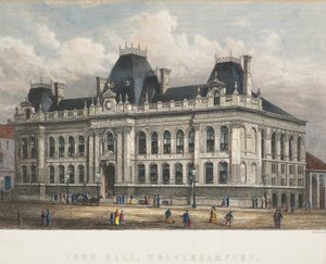Rådhuset, Wolverhampton, ca. 1871