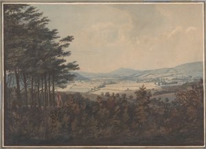 Landskap med dal og fjell