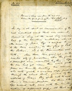 Manuskript for preken nr. 159 av William Greenleaf Eliot, 15. april 1838 av William Greenleaf Eliot