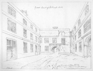 Great Court of Blackwell Hall, City of London, 1886. av William Griggs