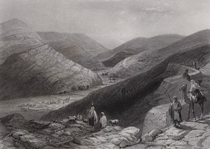 Etham, nær Betlehem (gravering) av William H. Bartlett