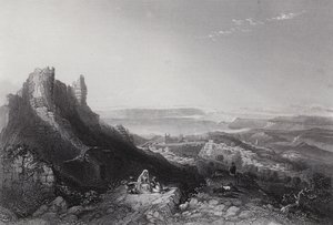 Tiberiassjøen (gravering) av William H. Bartlett