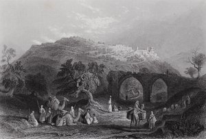 Samaria-høyden (gravering) av William H. Bartlett