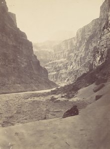 Grand Cañon of the Colorado River, Mouth of Kanab Wash, med utsikt mot vest, 1872. av William H. Bell