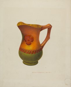 Utskåret trekanne, ca. 1940.