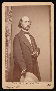 Portrett av LaFayette Sabine Foster 1806-1880, mellom 1871 og 1880. av William H Jennings