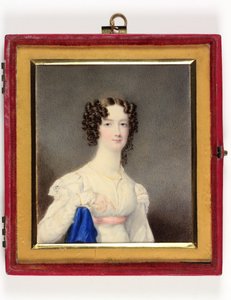 En ung dame kalt en datter av den fjerde hertugen av Portland (emalje) av William H. Patten
