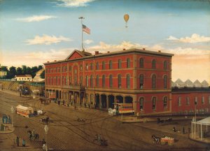 Third Avenue Railroad Depot, ca. 1859-60. av William H Schenck