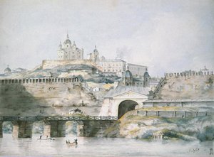 Utsikt over byen Smolensk, 1787 av William Hadfield