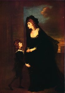Fru Siddons og hennes sønn i Isabellas tragedie, 1784