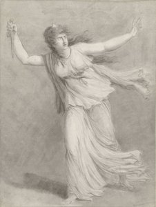 Skuespiller Sarah Siddons i rollen som Euphrasia av William Hamilton