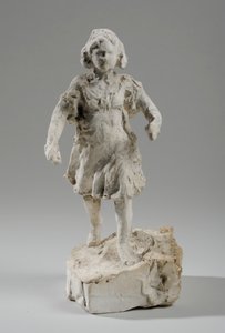 Maquette for Figure of a Girl Running (gips) (se også 440336) av William Hamo Thornycroft