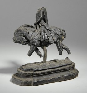 Maquette for en rytterstatue av Edward I, ca. 1893 (plasticine) av William Hamo Thornycroft