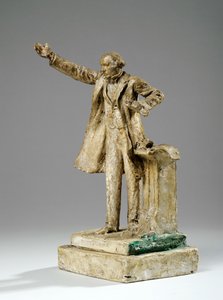 Maquette for statuen av William Ewart Gladstone on the Strand, London, ca. 1905 (gips) av William Hamo Thornycroft