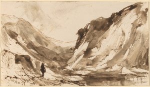 Deep Valley i fjellrike landskap av William Hart