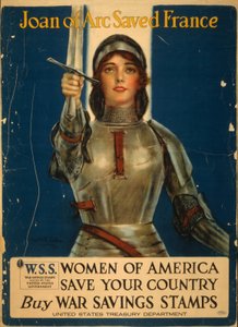 Joan of Arc Saved France, Women of America Save Your Country, Kjøp War Savings-stempler