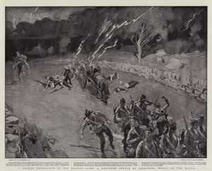 En unik opplevelse i den britiske hæren, et regiment truffet av Lighting mens du var på mars av William Hatherell