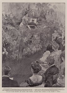 I Aid of the Soldiers and Sailors Help Society synger Madame Melba på konserten i Dublin
