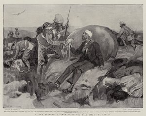 Majuba hevnet, en scene på Talana Hill etter slaget