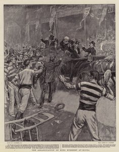 Attentatet på kong Humbert ved Monza av William Hatherell