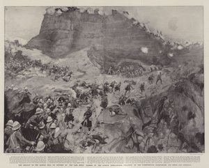 Angrepet på Dargai-høyden 20. oktober, passet ble forhastet av Gordon Highlanders, etterfulgt av Dorsetshires, Derbyshires, 3rd Sikhs og Gurkhas