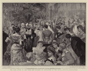 Ballen gitt av hertugen og hertuginnen av Connaught på Royal Hospital, Kilmainham av William Hatherell