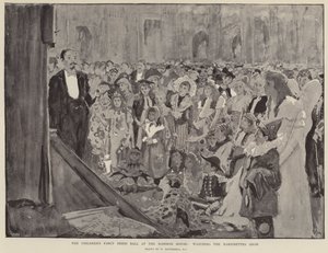 Barneball på herskapshuset, ser på Marionettshowet av William Hatherell