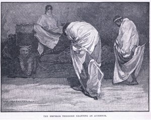 Keiser Theodore gir audiens av William Hatherell