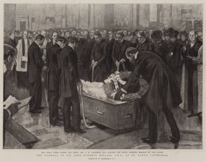 Begravelsen til Sir John Everett Millais, PRA, ved St Paul