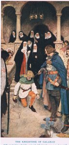 The Knighting of Galahad, illustrasjon fra 