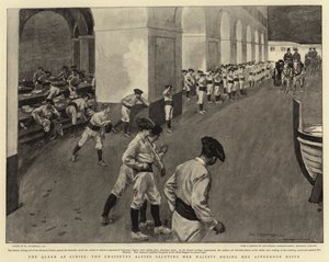 Dronningen på Cimiez, Chasseurs Alpinene hyller Hennes Majestet under hennes Afternoon Drive av William Hatherell