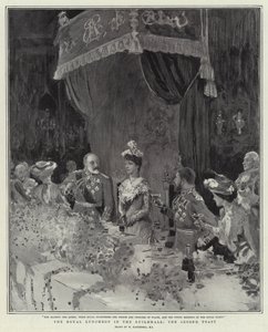 Den kongelige lunsjen i Guildhall, den andre skålen av William Hatherell