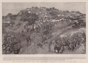 Den spansk-amerikanske krigen stormet amerikanerne Hill of San Juan