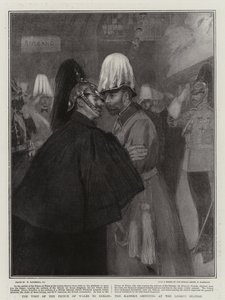 Prinsen av Wales besøk i Berlin, keiserens hilsen på Lehrte-stasjonen av William Hatherell