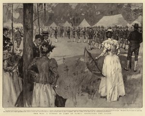 The War, A Sunday in Camp at Tampa, inspiserer vakten