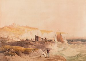 Dover, ukjent dato (akvarell og blyant på papir) av William Havell