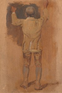 Studie av en brudgom, sett bakfra av William Havell