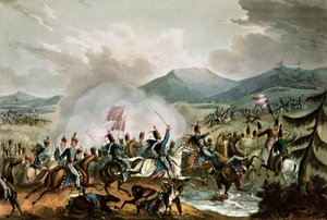 Slaget ved Morales, 2. juni 1813: gravert av Thomas Sutherland (f.c. 1785)