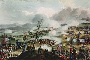 Slaget ved Nivelle, 10. november, 1813, gravert av Thomas Sutherland, 1813 av William Heath