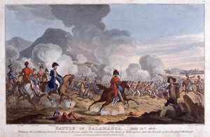 Slaget ved Salamanca 22. juli 1812, publisert 1821 (akvatint)