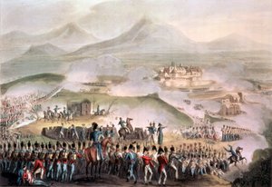 Slaget ved Toulouse, 10. april 1814, gravert av Thomas Sutherland (f.c.1785) (akvatint)