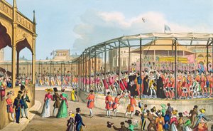 Kroningsprosesjon av George IV, 1821 (akvatint) av William Heath