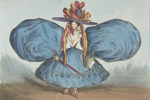 Modern Oddities av P. Pry Esq., Plate 1st: The Sleeves Curiously Cut, Ay There's ..., 30. juni 1829. av William Heath