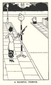En bashful hyllest (litho) av William Heath Robinson