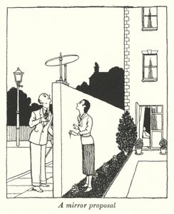 Et speilforslag (litho) av William Heath Robinson