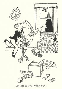 En effektiv vepsepistol (litho) av William Heath Robinson