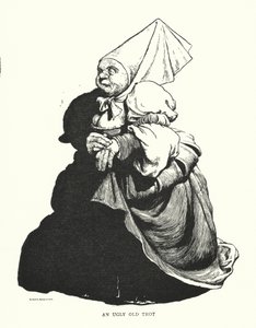 Et stygt gammelt trav (litho) av William Heath Robinson