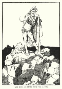 Og lagt helt på nivå med bakken (litho) av William Heath Robinson