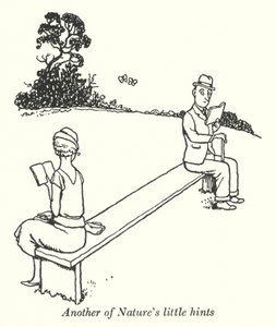 Et annet av naturens små hint (litho) av William Heath Robinson
